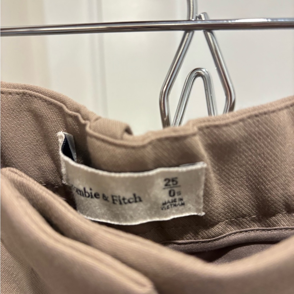 Abercrombie & Fitch Tan Wide Leg Trousers - Picture 3 of 4